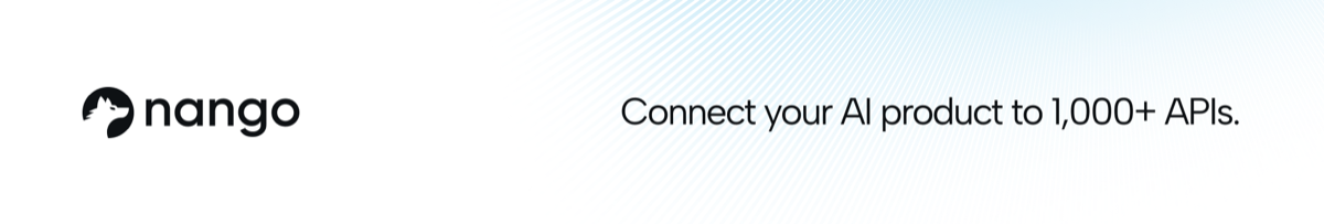 Nango — Connect your AI product to 1,000+ APIs